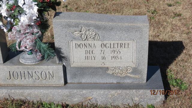 Donna Johnson grave marker