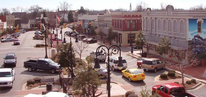 Downtown Barnesville, GA present day